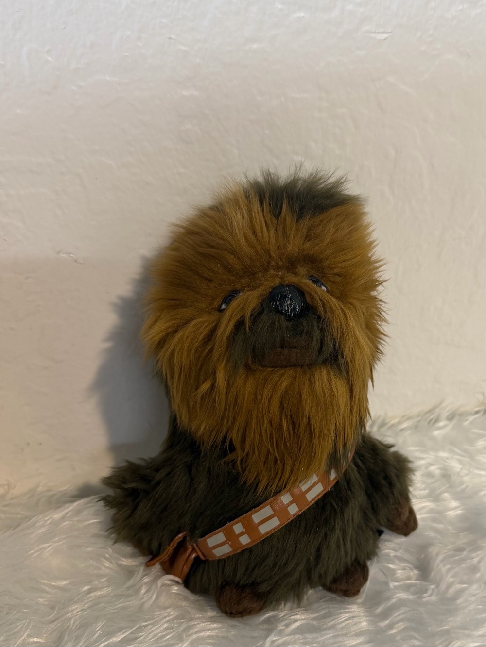 Star Wars Chewbacca Plush Stuffed Animal Toy Brown Wookiee Bandolier Satchel 7”